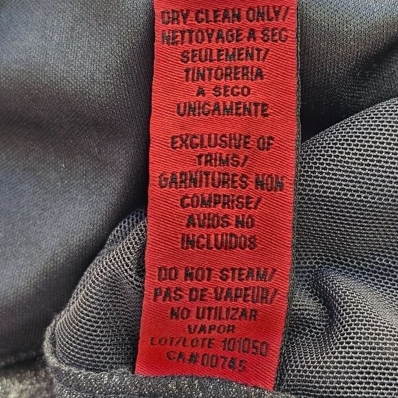 JS Collections Spaghetti Strap Layered Sheath Black Silver Metallic Womens 8 NWT - Picture 12 of 12